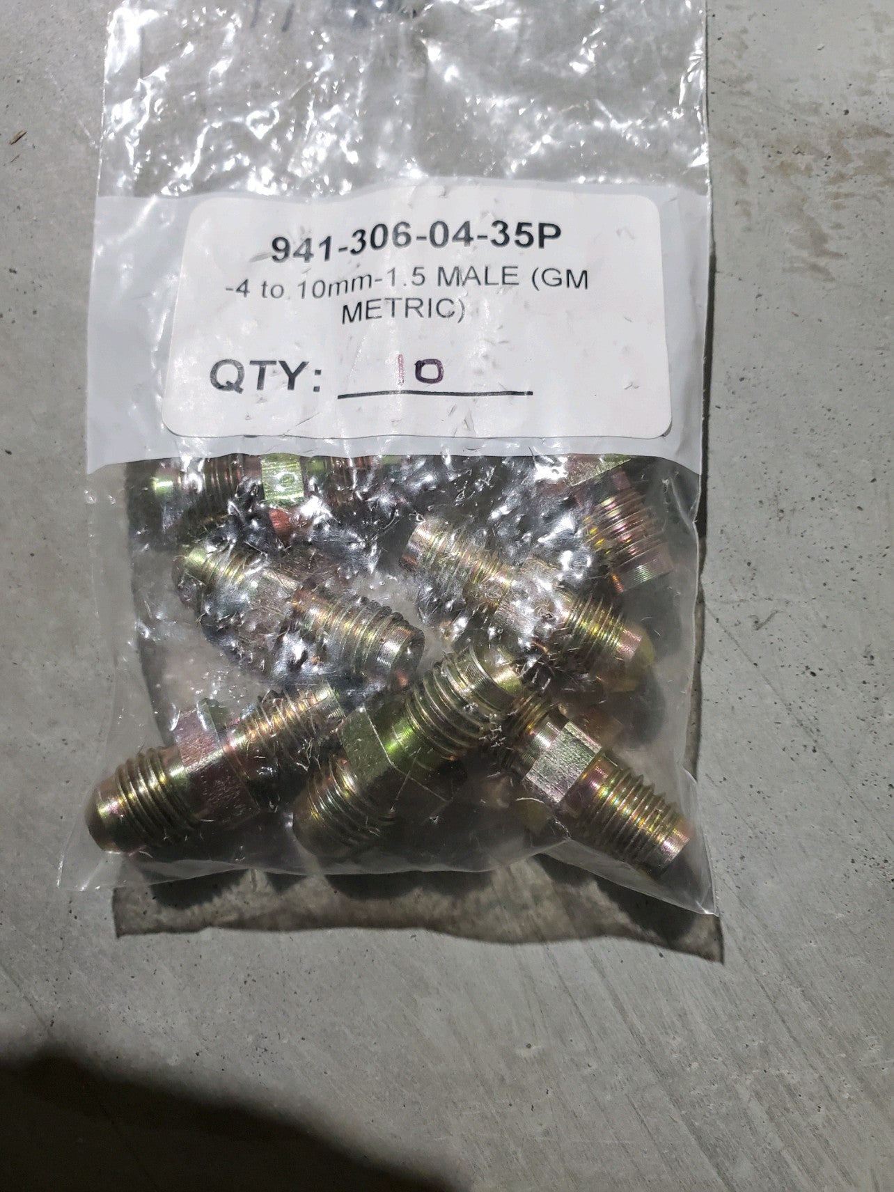 #4-10mm-1.5 GM Metric Brake Caliper Fitting